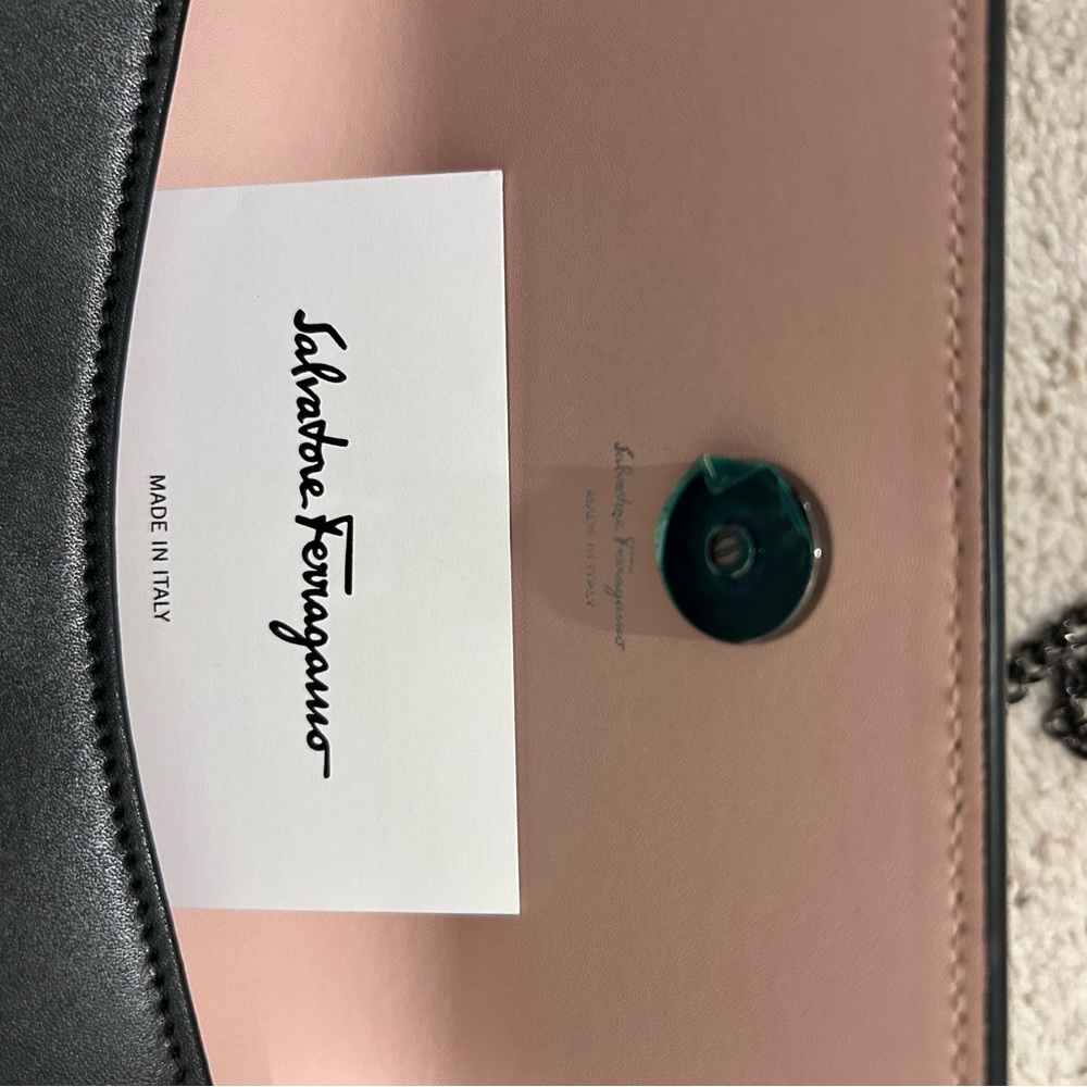 Salvatore Ferragamo Black Crossbody Bag with Bow Detail - Picture 11 of 12